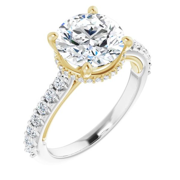 Hidden Halo-Style Engagement Ring