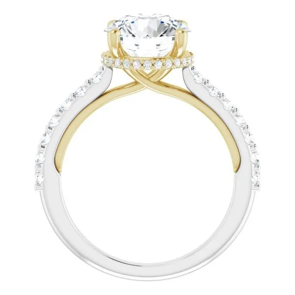 Hidden Halo-Style Engagement Ring Image 2 Austin's Fine Diamonds & Jewelry Lyndhurst, NJ