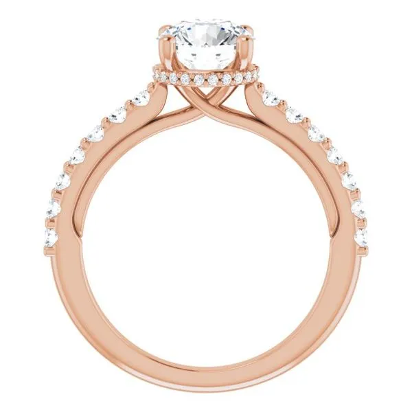 Hidden Halo-Style Engagement Ring Image 2 Austin's Fine Diamonds & Jewelry Lyndhurst, NJ