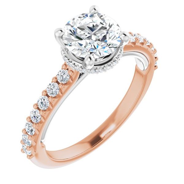 Hidden Halo-Style Engagement Ring