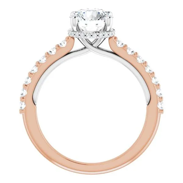 Hidden Halo-Style Engagement Ring Image 2 Raleigh Diamond Fine Jewelry Raleigh, NC