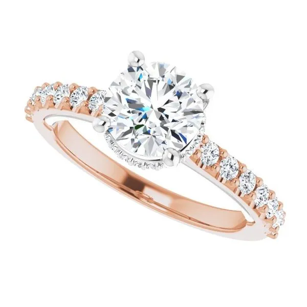 Hidden Halo-Style Engagement Ring Image 5 Berilian Jewelers Folsom, CA