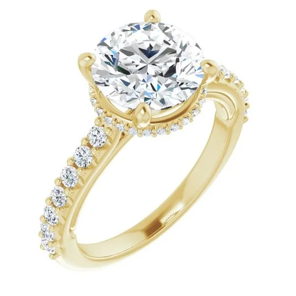 Hidden Halo-Style Engagement Ring Arezzo Jewelers Elmwood Park, IL