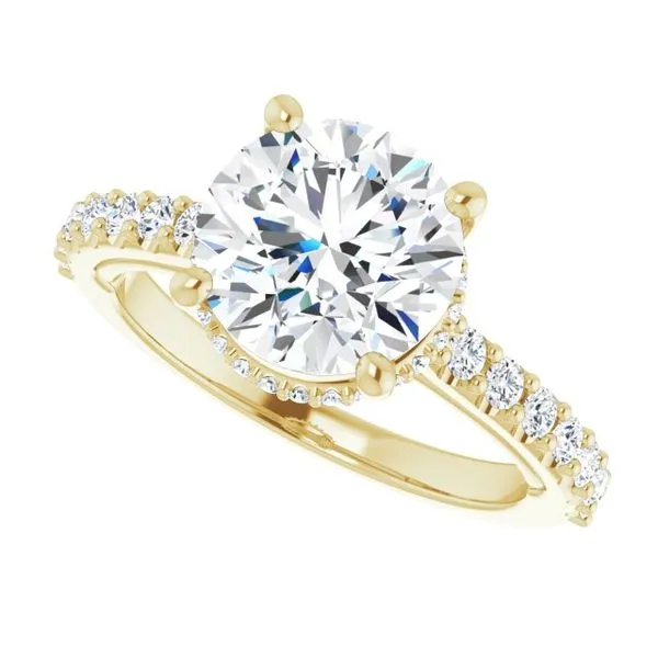 Hidden Halo-Style Engagement Ring Image 5 Arezzo Jewelers Elmwood Park, IL