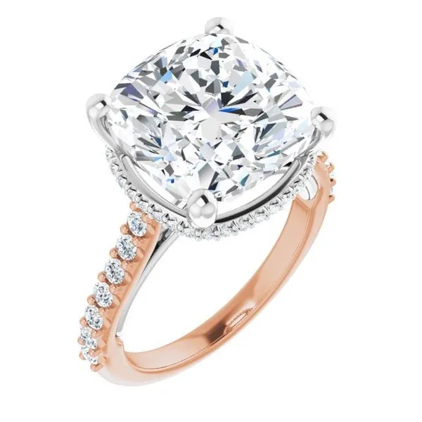 Hidden Halo-Style Engagement Ring Berilian Jewelers Folsom, CA
