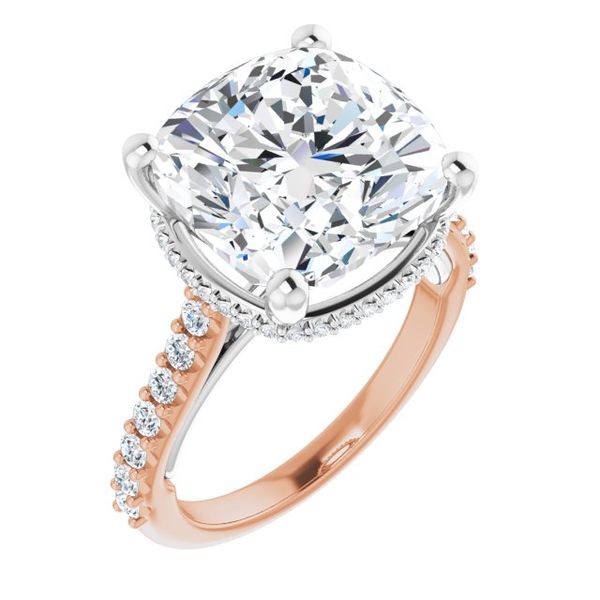 Hidden Halo-Style Engagement Ring