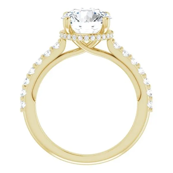 Hidden Halo-Style Engagement Ring Image 2 Raleigh Diamond Fine Jewelry Raleigh, NC