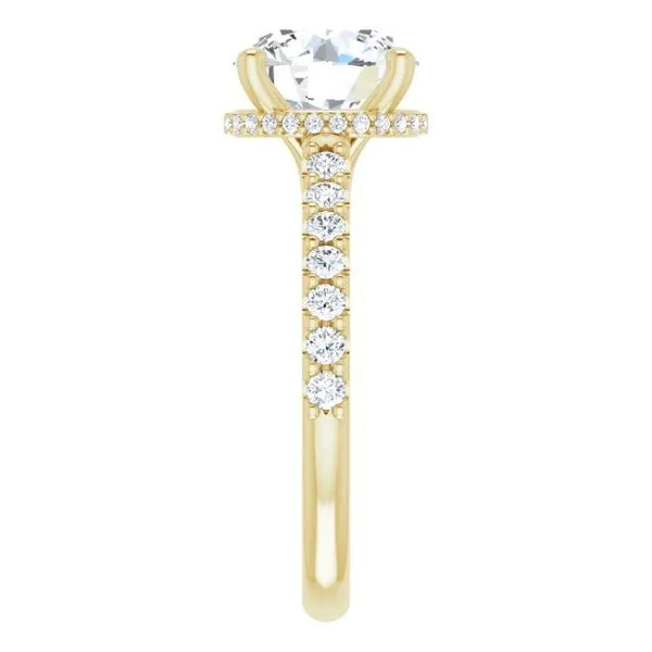 Hidden Halo-Style Engagement Ring Image 4 Clater Jewelers Louisville, KY