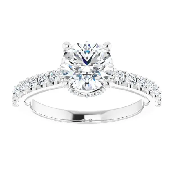 Hidden Halo-Style Engagement Ring Image 3 Arezzo Jewelers Elmwood Park, IL