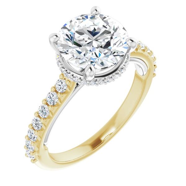 Hidden Halo-Style Engagement Ring