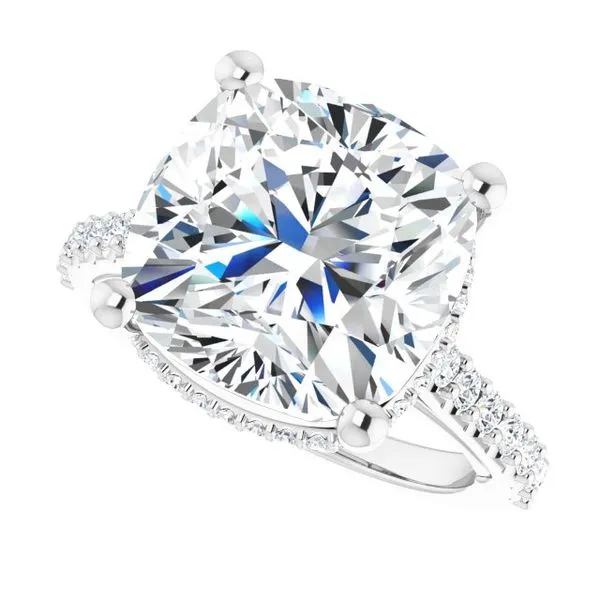 Hidden Halo-Style Engagement Ring Image 5 Raleigh Diamond Fine Jewelry Raleigh, NC