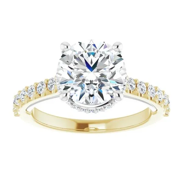 Hidden Halo-Style Engagement Ring Image 3 Austin's Fine Diamonds & Jewelry Lyndhurst, NJ
