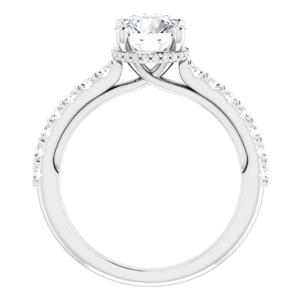 Hidden Halo-Style Engagement Ring Image 2 Arezzo Jewelers Elmwood Park, IL