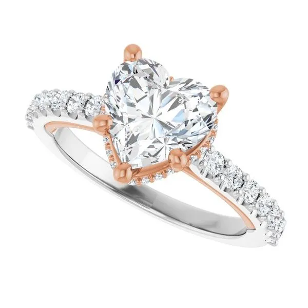 Hidden Halo-Style Engagement Ring Image 5 House of Silva Wooster, OH