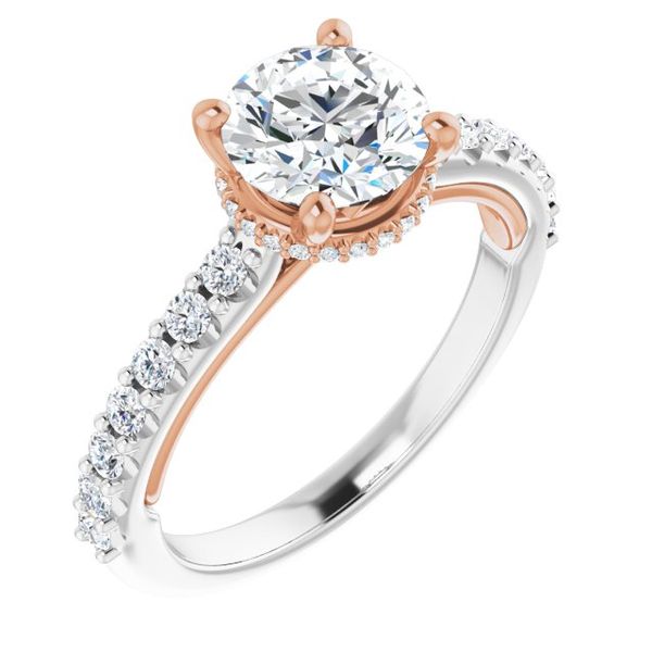Hidden Halo-Style Engagement Ring