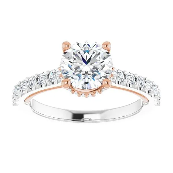 Hidden Halo-Style Engagement Ring Image 3 Austin's Fine Diamonds & Jewelry Lyndhurst, NJ