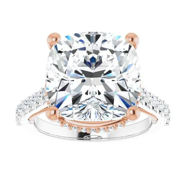 Hidden Halo-Style Engagement Ring Image 3 House of Silva Wooster, OH
