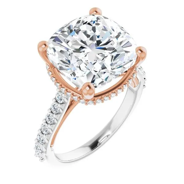 Hidden Halo-Style Engagement Ring