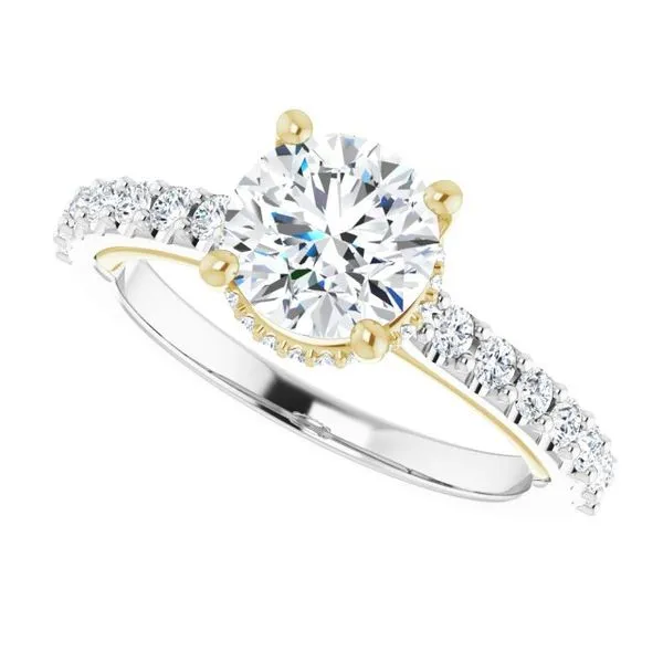 Hidden Halo-Style Engagement Ring Image 5 Raleigh Diamond Fine Jewelry Raleigh, NC