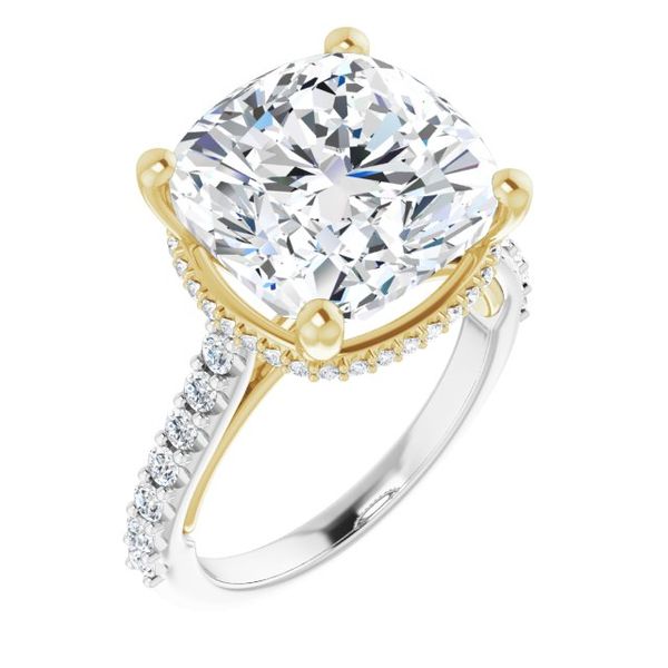 Hidden Halo-Style Engagement Ring