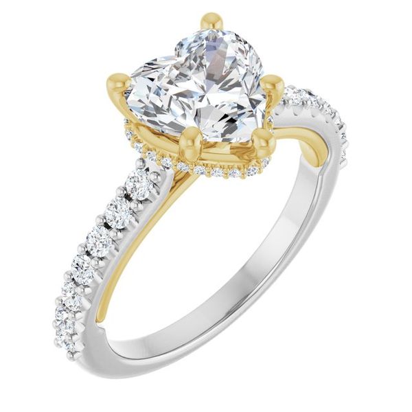 Hidden Halo-Style Engagement Ring