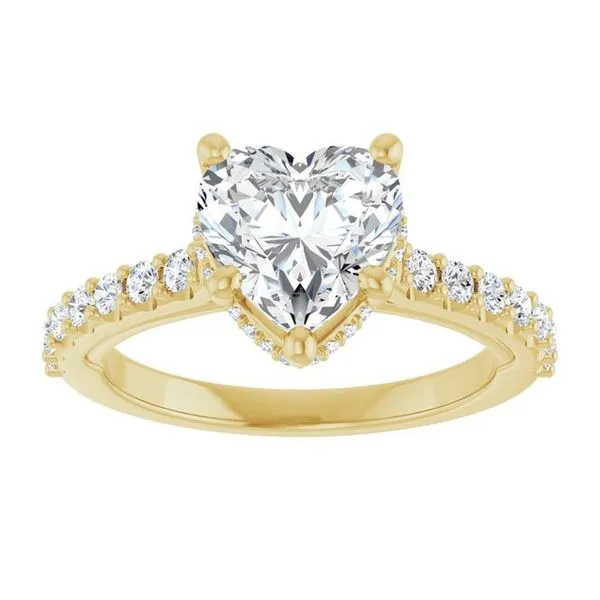 Hidden Halo-Style Engagement Ring Image 3 Clater Jewelers Louisville, KY