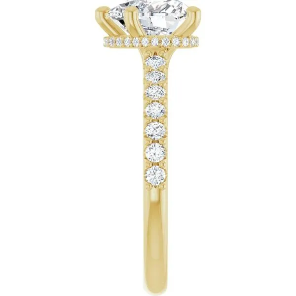 Hidden Halo-Style Engagement Ring Image 4 Clater Jewelers Louisville, KY