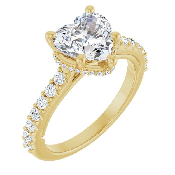 Hidden Halo-Style Engagement Ring