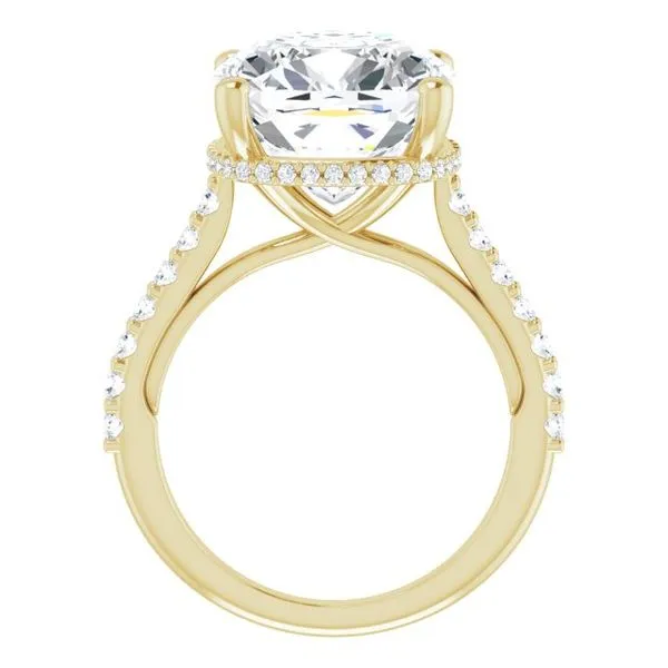 Hidden Halo-Style Engagement Ring Image 2 Golden Sails Jewelers, Inc. Saint Petersburg, FL
