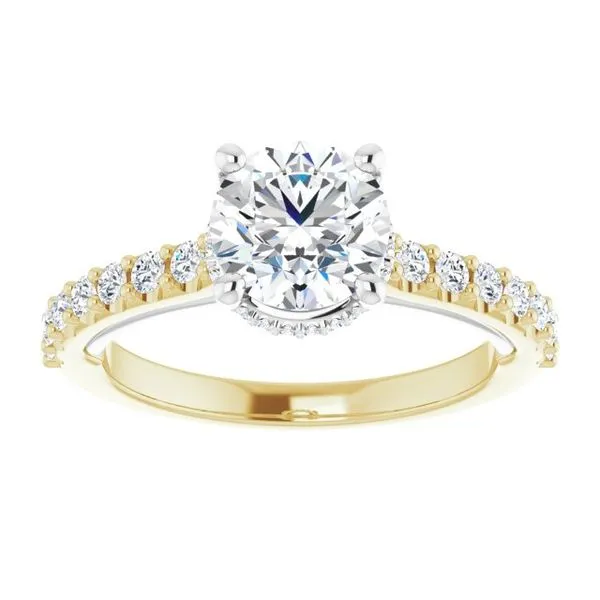 Hidden Halo-Style Engagement Ring Image 3 Austin's Fine Diamonds & Jewelry Lyndhurst, NJ