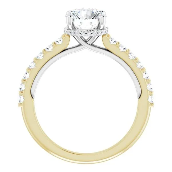 Hidden Halo-Style Engagement Ring Image 2 House of Silva Wooster, OH