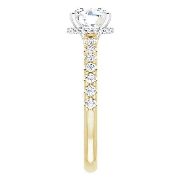 Hidden Halo-Style Engagement Ring Image 4 House of Silva Wooster, OH
