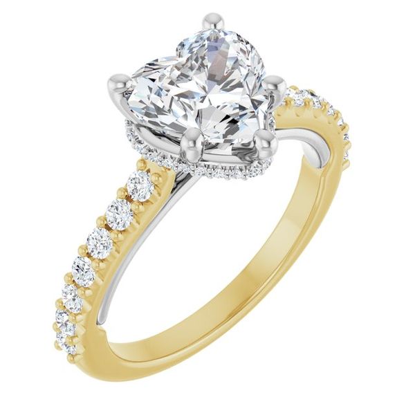 Hidden Halo-Style Engagement Ring