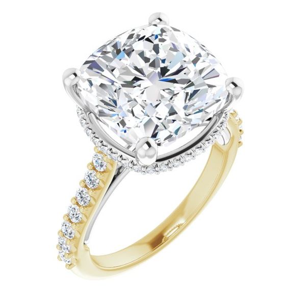 Hidden Halo-Style Engagement Ring
