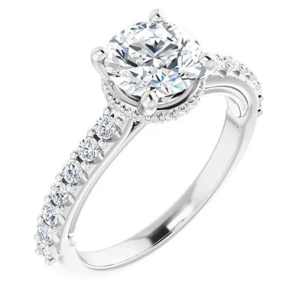 Hidden Halo-Style Engagement Ring Arezzo Jewelers Elmwood Park, IL