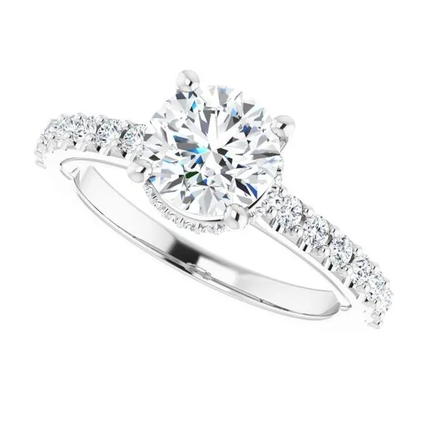 Hidden Halo-Style Engagement Ring Image 5 Arezzo Jewelers Elmwood Park, IL