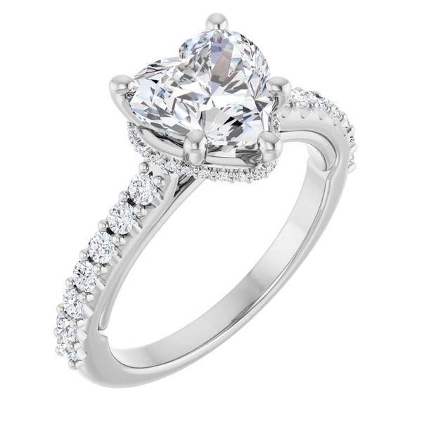 Hidden Halo-Style Engagement Ring