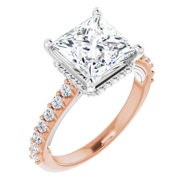 Hidden Halo-Style Engagement Ring
