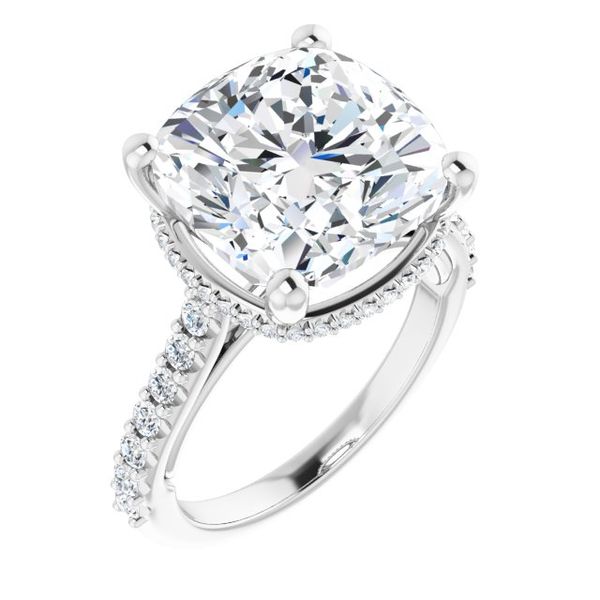 Hidden Halo-Style Engagement Ring