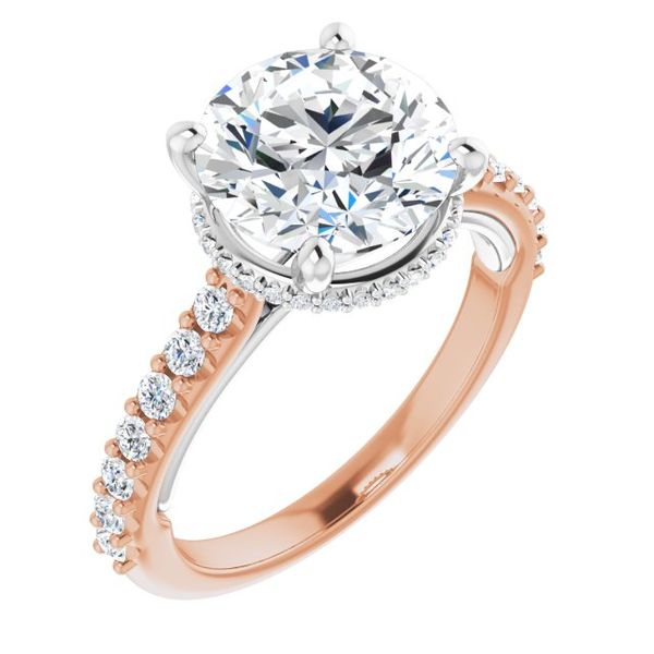 Hidden Halo-Style Engagement Ring