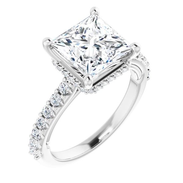 Hidden Halo-Style Engagement Ring