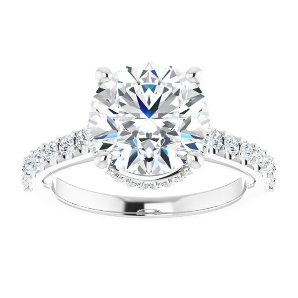 Hidden Halo-Style Engagement Ring Image 3 Clater Jewelers Louisville, KY