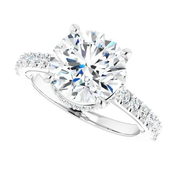 Hidden Halo-Style Engagement Ring Image 5 Arezzo Jewelers Elmwood Park, IL