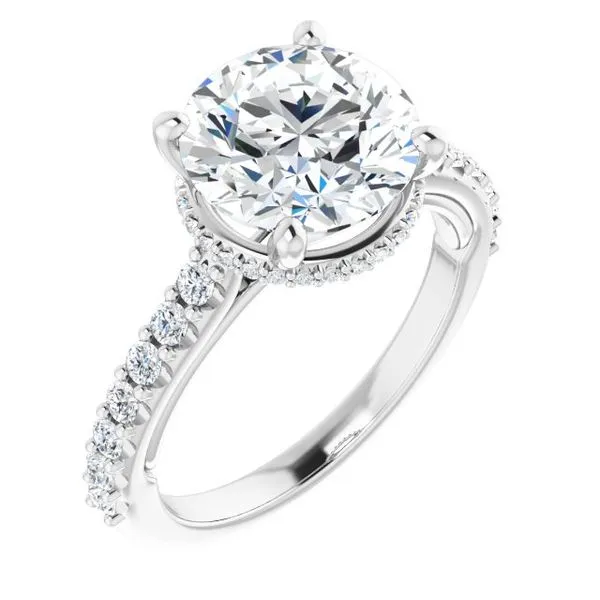 Hidden Halo-Style Engagement Ring Arezzo Jewelers Elmwood Park, IL