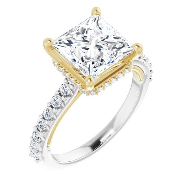 Hidden Halo-Style Engagement Ring