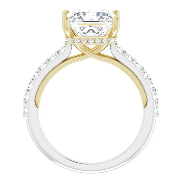 Hidden Halo-Style Engagement Ring Image 2 Raleigh Diamond Fine Jewelry Raleigh, NC