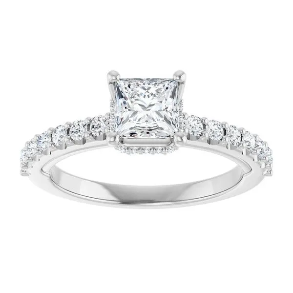 Hidden Halo-Style Engagement Ring Image 3 Austin's Fine Diamonds & Jewelry Lyndhurst, NJ