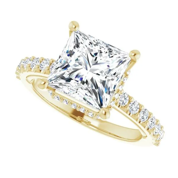 Hidden Halo-Style Engagement Ring Image 5 Clater Jewelers Louisville, KY