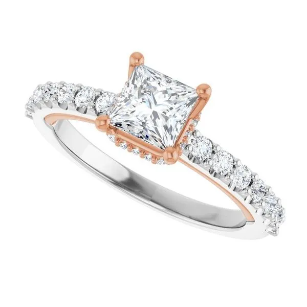 Hidden Halo-Style Engagement Ring Image 5 Golden Sails Jewelers, Inc. Saint Petersburg, FL