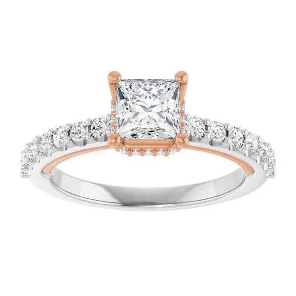 Hidden Halo-Style Engagement Ring Image 3 Golden Sails Jewelers, Inc. Saint Petersburg, FL